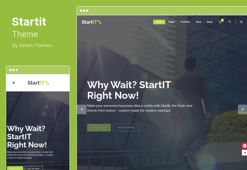 Startit 主題 - 新創業 WordPress 主題