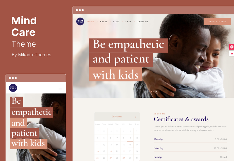 MindCare Theme - Psychologie und Beratung WordPress Theme