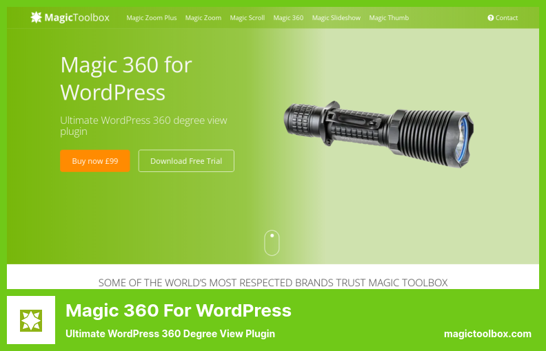 Magic 360 for WordPress Plugin - 终极 WordPress 360 度视图插件