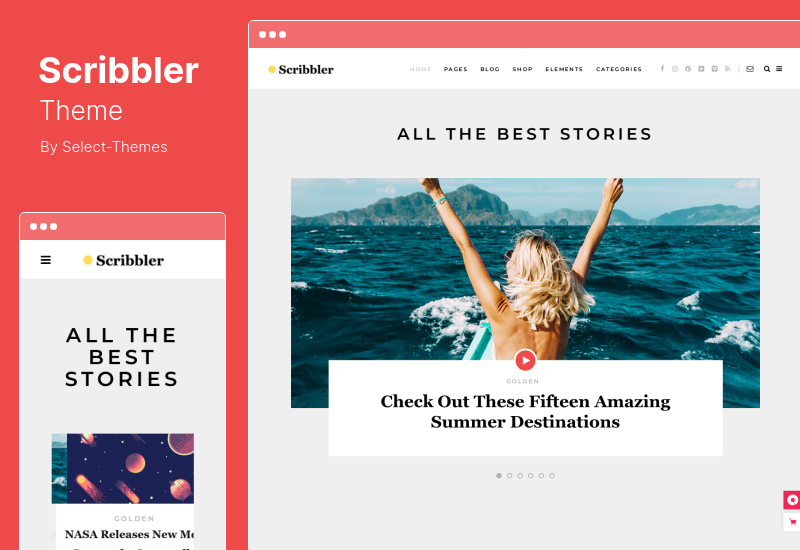 Scribbler-Theme - Einfaches Blog-WordPress-Thema