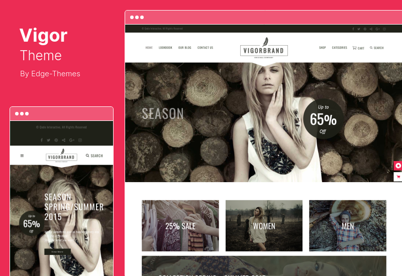 Motyw Vigor - Motyw WordPress w stylu vintage