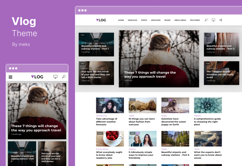 Tema Vlog - Tema de WordPress para blogs de video y podcasts