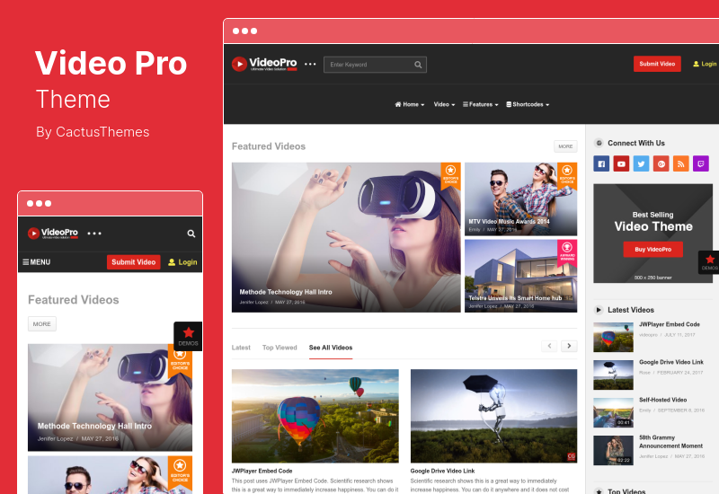 VideoPro-Thema - Video-WordPress-Theme