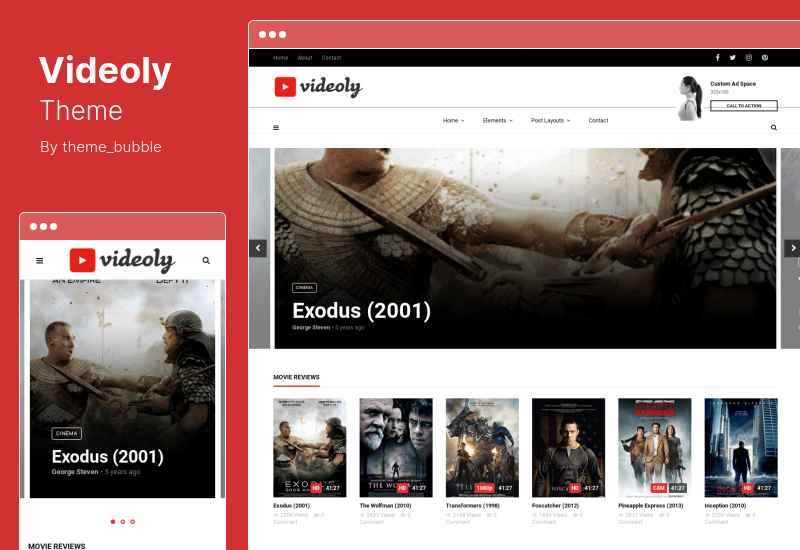 Tema Videoly - Tema WordPress Video