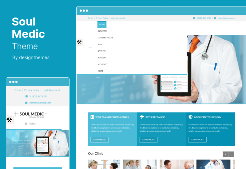 SoulMedic Theme - тема WordPress для больничного доктора