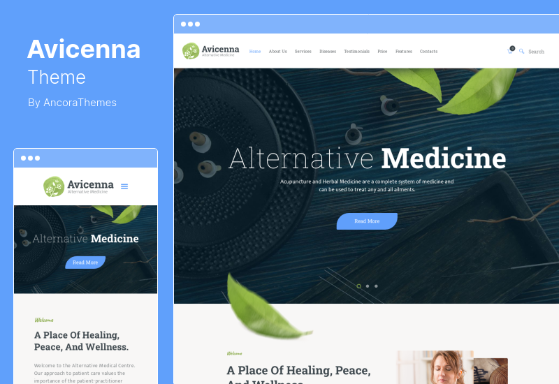 Avicenna Teması - Alternatif Halk Tıbbı Doktoru WordPress Teması