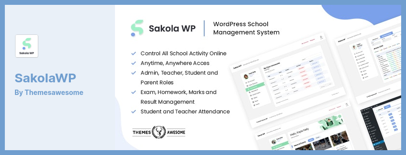 SakolaWP プラグイン - WordPress 学校管理システム