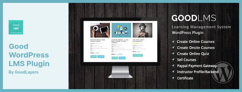 Bon plugin WordPress LMS - Création et vente de cours en ligne et sur site pour WordPress