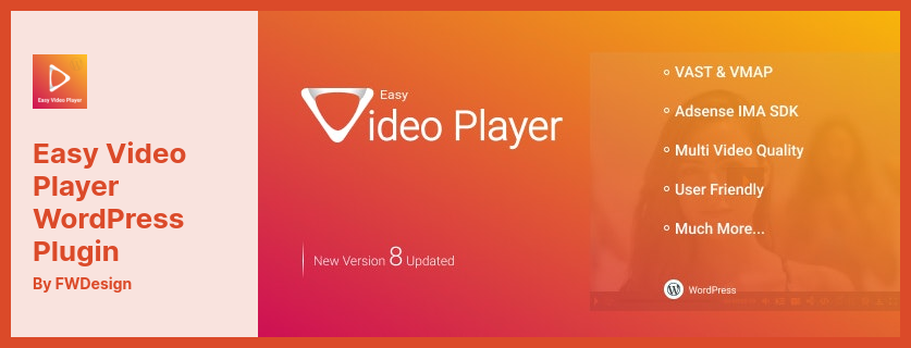 Easy Video Player WordPress Plugin - Plugin Pemutar Video Responsif yang Kuat untuk WordPress dan WooCommerce