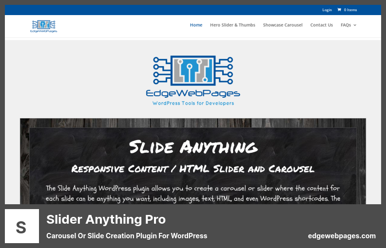 Slide Anything Plugin - البرنامج المساعد لإنشاء الشرائح أو الرف الدائري لـ WordPress