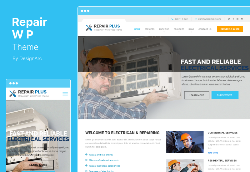 RepairWP Theme - Tema WordPress Perbaikan Elektronik, Seluler & Komputer