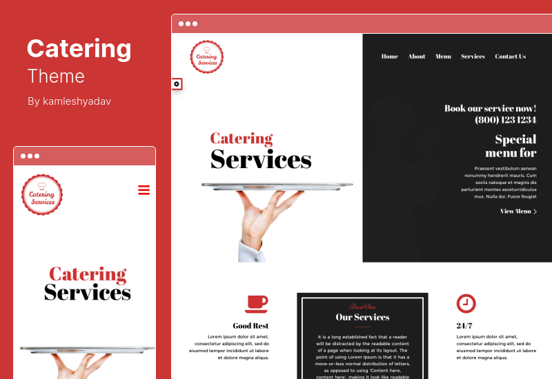 Catering Theme - тема WordPress для общественного питания