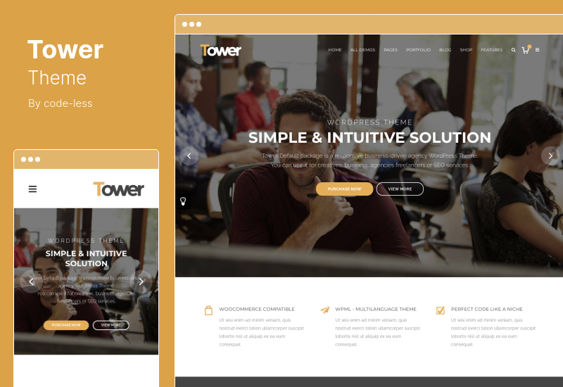 Tower Theme - 商務 WordPress 主題