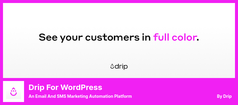 Drip for WordPress Plugin - Platform Otomatisasi Pemasaran Email dan SMS