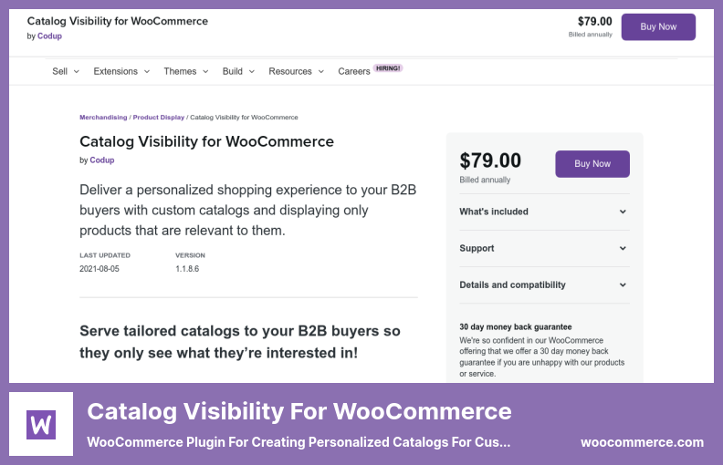 Plugin per la visibilità del catalogo - Plugin WooCommerce per la creazione di cataloghi personalizzati per i clienti