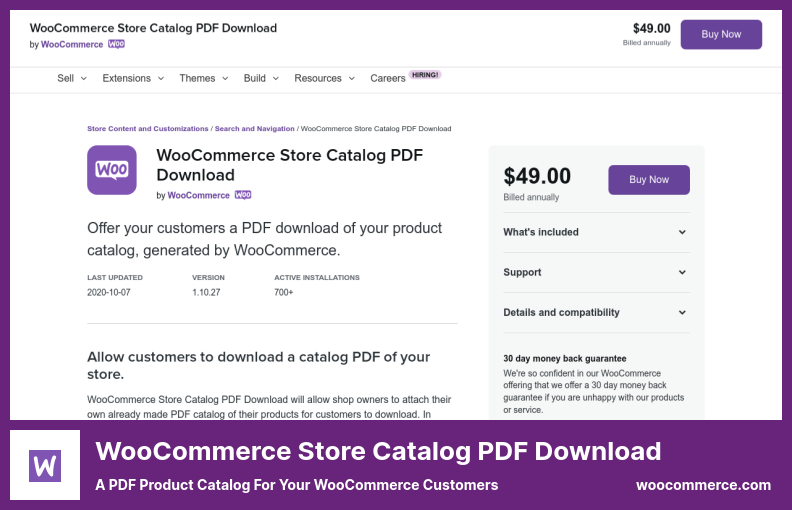 WooCommerce ストア カタログ PDF ダウンロード プラグイン - WooCommerce 顧客向けの PDF 製品カタログ