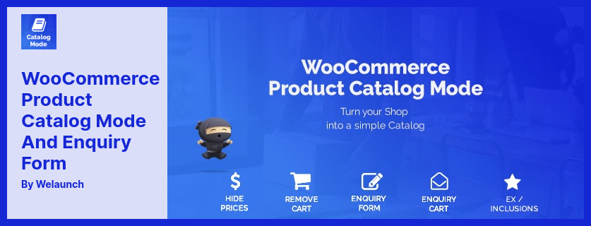 البرنامج المساعد لوضع كتالوج منتج WooCommerce - استبدل زر إضافة إلى عربة التسوق بنموذج استعلام وظيفة WooCommerce الإضافية