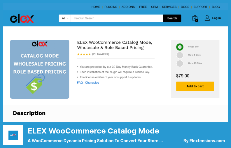 ELEX WooCommerce Katalog Modu Eklentisi - Mağazanızı Kataloğa Dönüştürmek için WooCommerce Dinamik Fiyatlandırma Çözümü