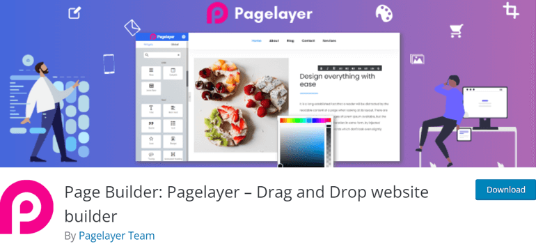 البرنامج المساعد Pagelayer WordPress