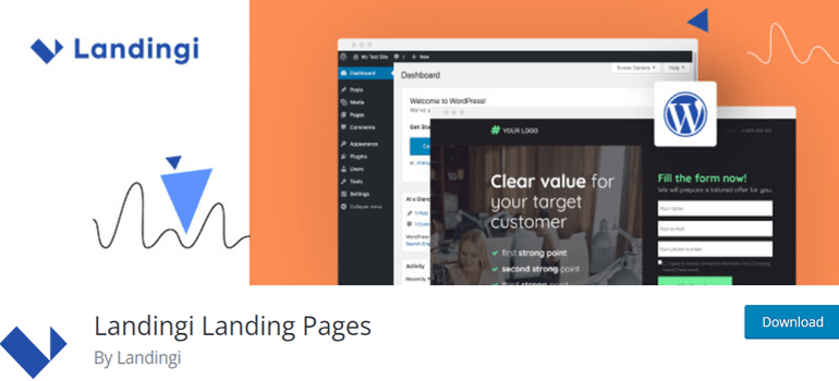 Landingi Landing Page WordPress Plugin