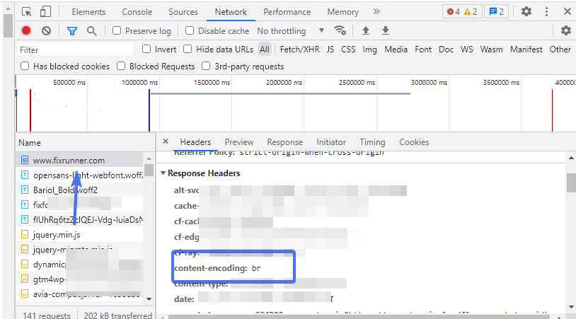 ضغط brotli مقابل gzip