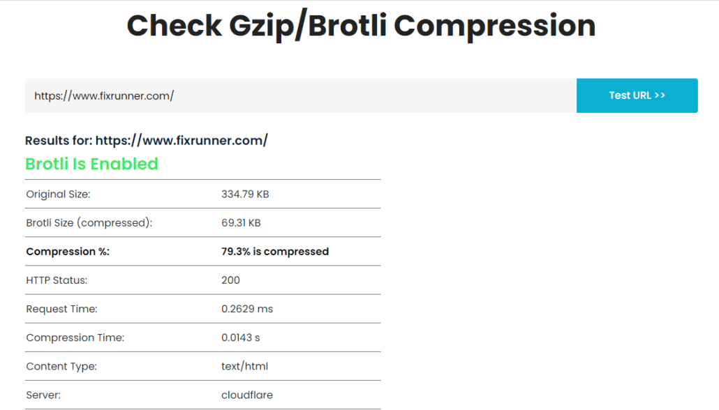 اختبار ضغط Gzip vs Brotli لموقع الويب الخاص بك