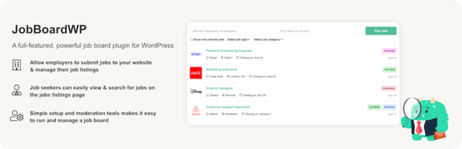 JobBoardWP WordPress 插件