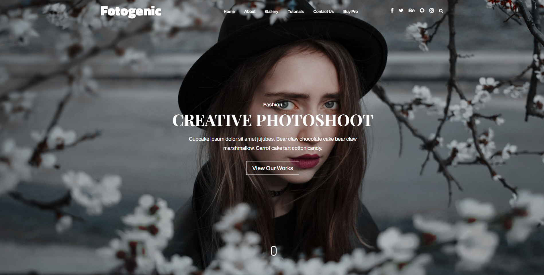 Fotogenic - 사진 WordPress 테마