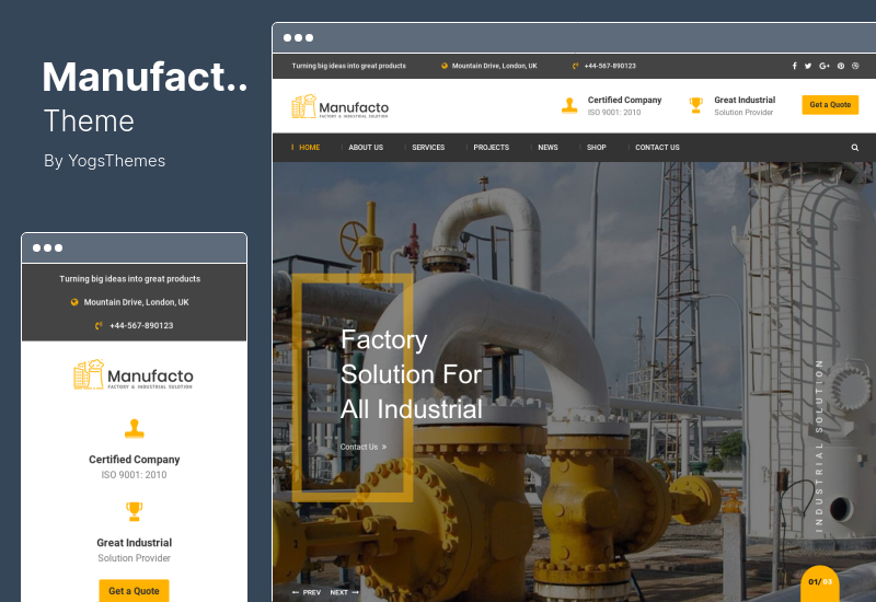 Manufacto Theme - Fabryczny motyw WordPress