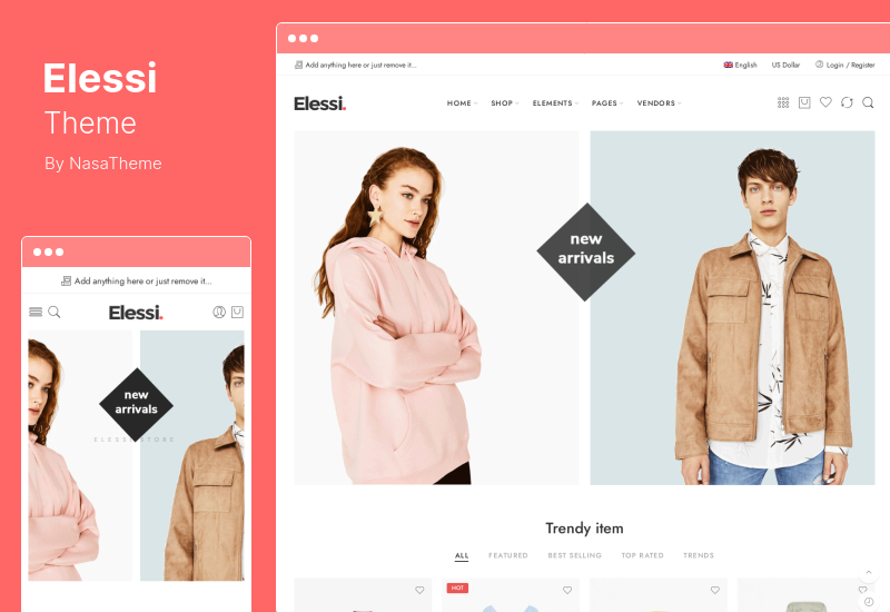 Elessi 主題 - 多用途 AJAX WooCommerce 主題