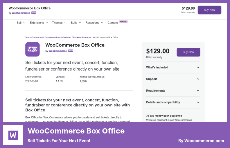 WooCommerce 票房插件 - 為您的下一個活動出售門票