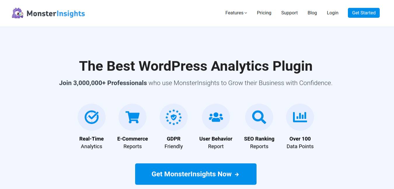 MonsterInsights - WordPress 向けの最高の Google アナリティクス プラグイン