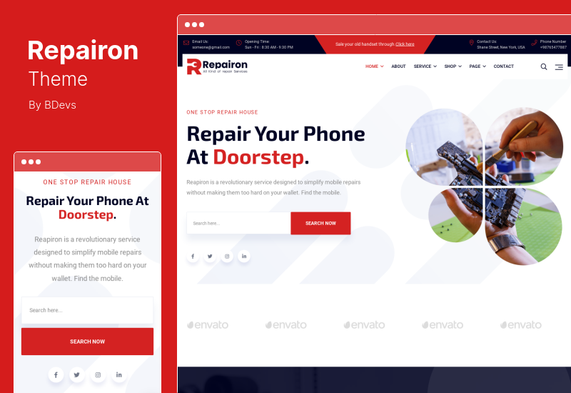 Repairon Theme - マルチリペアサービス WordPress テーマ