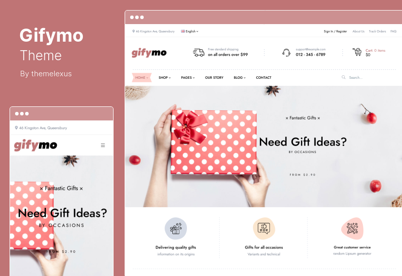 Gifymo 主題 - 禮品店 WordPress 主題