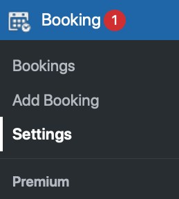 goto booking settings