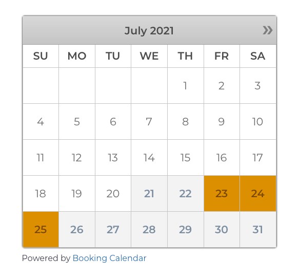 calendar view item