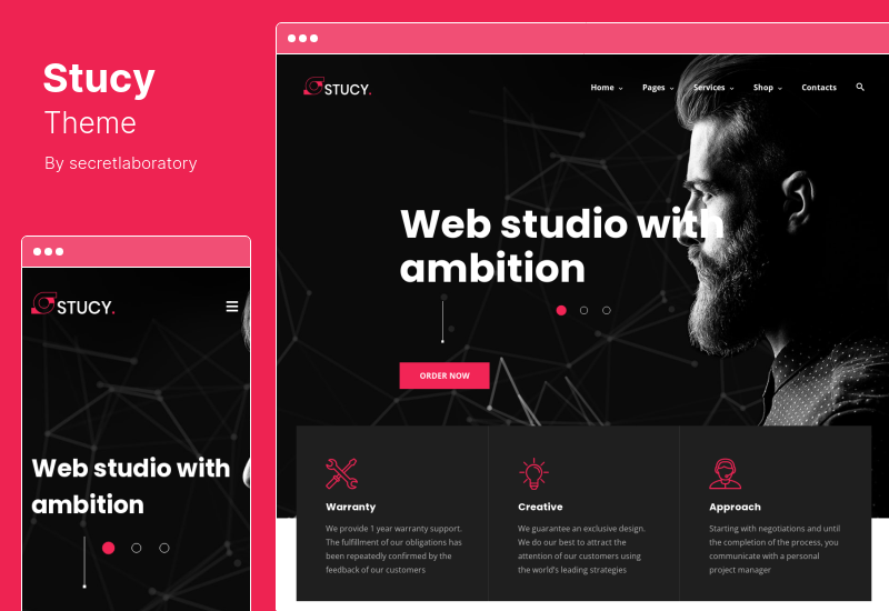 Stucy Theme - WordPress-Theme der Webdesign-Agentur