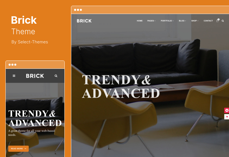 Brick-Theme - WordPress-Theme für digitale Agenturen