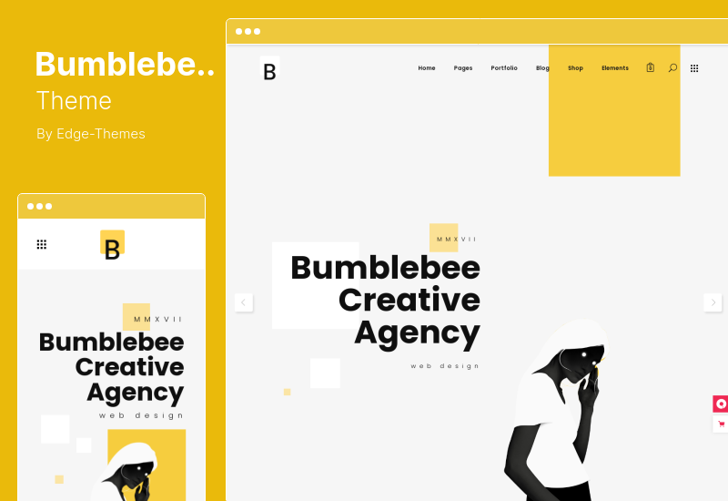 Bumblebee-Thema - WordPress-Theme der Webdesign-Agentur