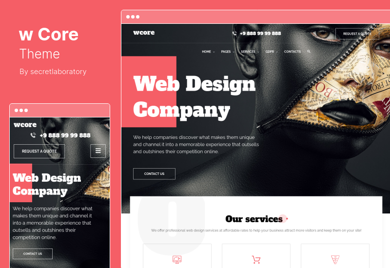 wCore-Theme - WordPress-Theme der Webdesign-Agentur