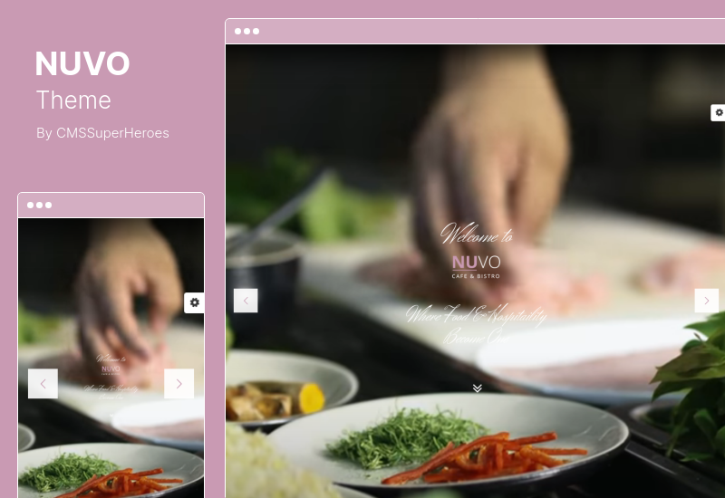 NUVO テーマ - カフェ & レストランの WordPress テーマ