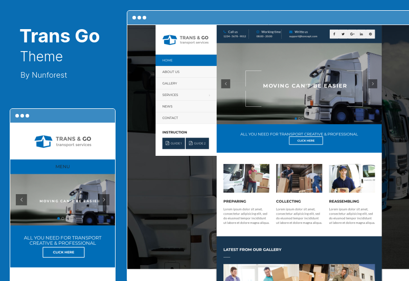TransGo 主題 - 運輸和物流 WordPress 主題