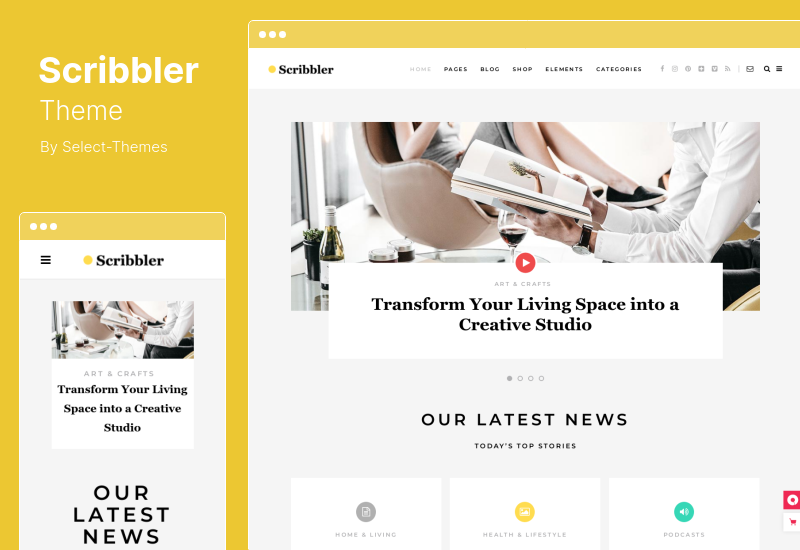 Tema Scribbler - Tema WordPress Blog Sederhana