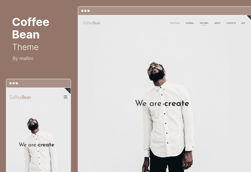 CoffeeBean Theme - Portofolio Mudah & Sederhana untuk Freelancer, Studio, dan Fotografer Tema WordPress