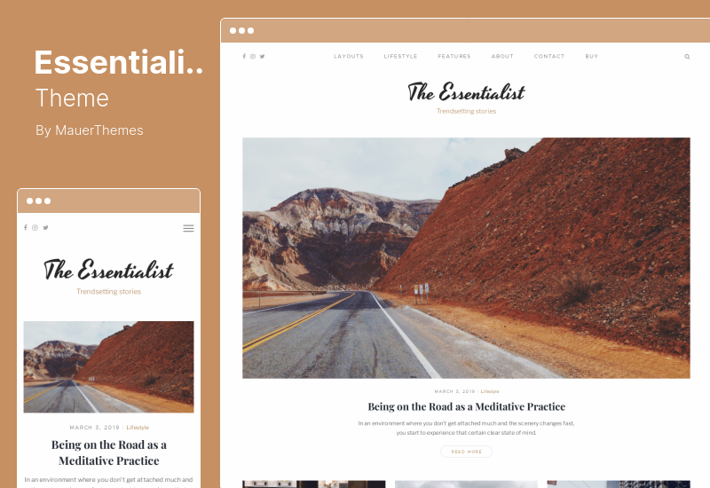 Essentialist Theme - Tema WordPress Blog Narasi