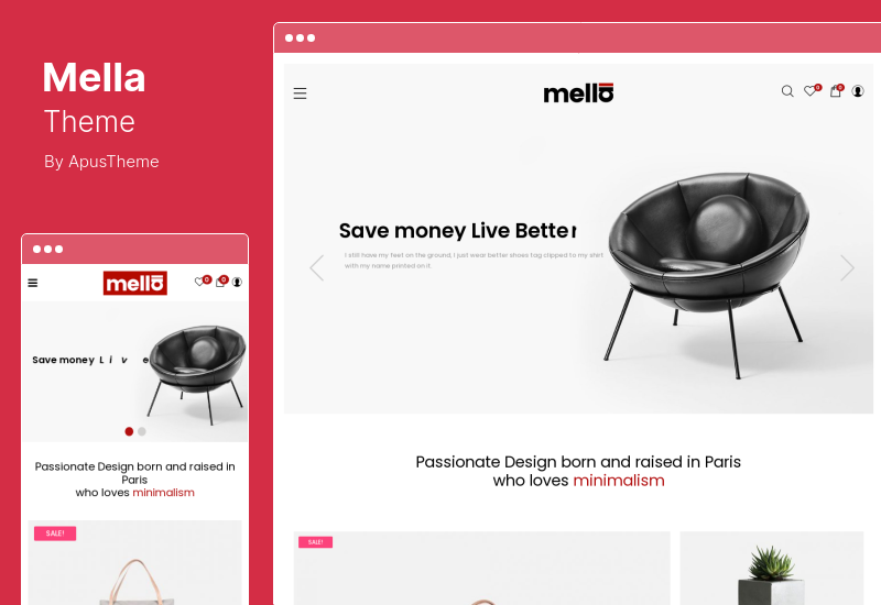 Mella Theme - Minimalis Ajax WooCommerce WordPress Theme