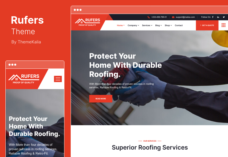 Tema Rufers - Tema WordPress Layanan Renovasi