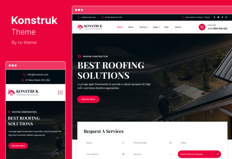 Tema Konstruk - Tema WordPress Konstruksi