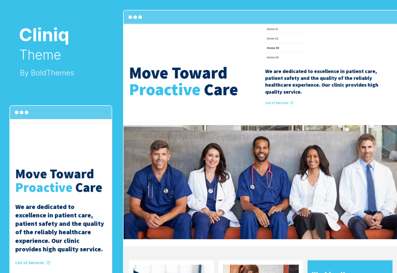 Cliniq Theme - Tema WordPress Dokter, Kesehatan & Medis