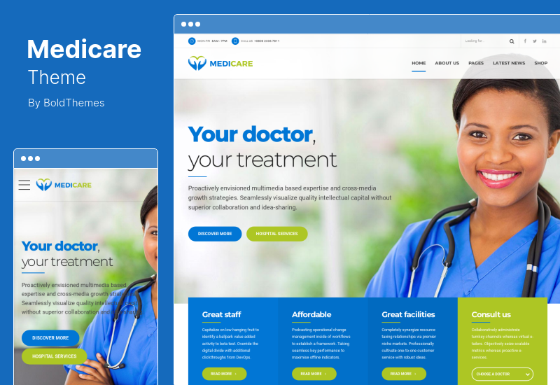 Tema Medicare - Tema WordPress Dokter, Medis & Perawatan Kesehatan